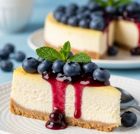 Blueberry Cheesecake Slice