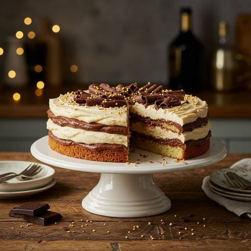 Devil's Chocolate Cake Slice