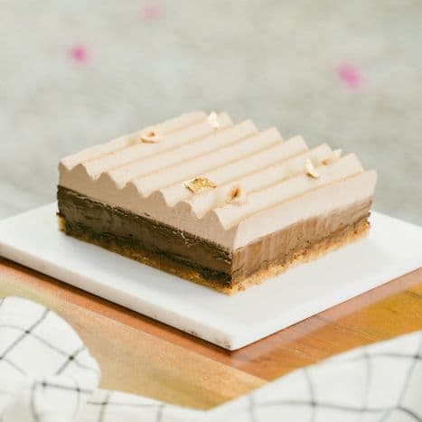Dark Chocolate Mousse Slice