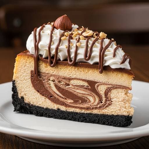 Nutella Cheesecake Slice